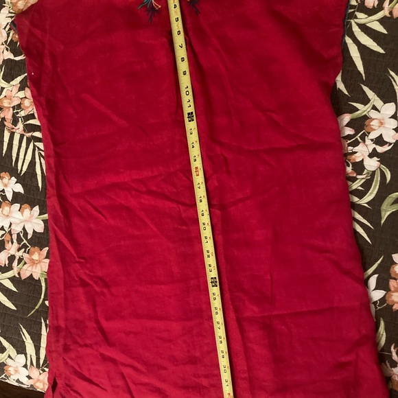 Johnny was embroidered red dress - Picture 8 of 9
